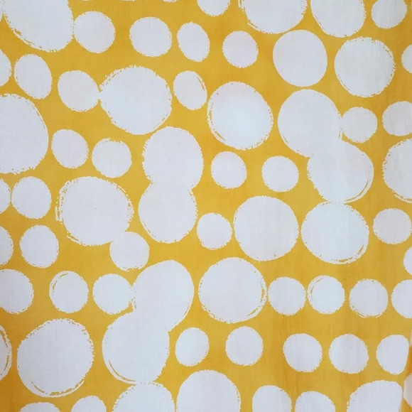 Michael  by Michael Kors tunic top Yellow White Circle Print Tunic MEDIUM - Picture 4 of 11